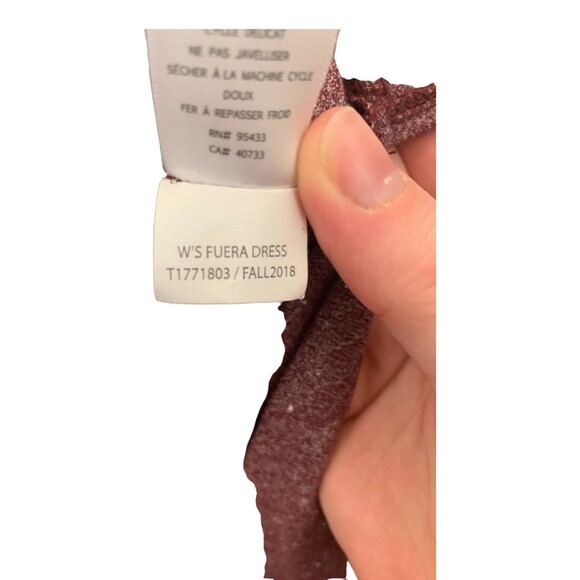 Toad & Co Women's Deep Mauve Crew-Neck 1/2 Sleeve Organic Cotton Midi Dress S - Picture 6 of 9